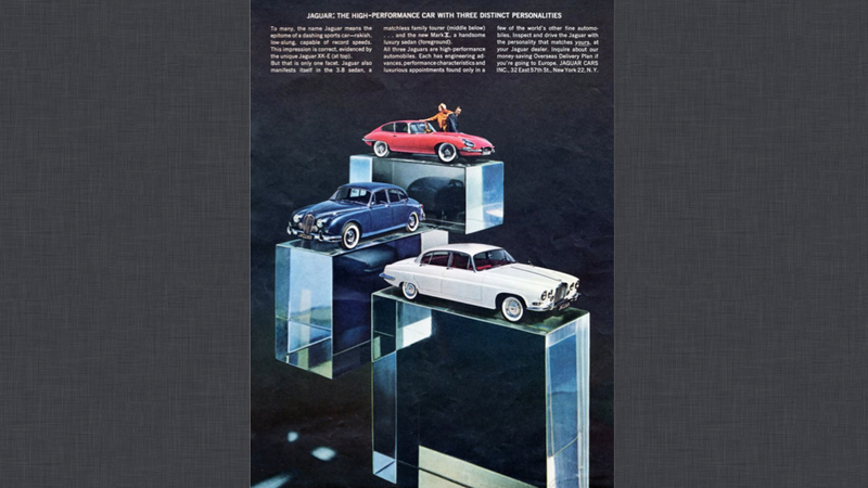 Illustration for article titled Jaguar Ads Are A Gallery For Fine Cars